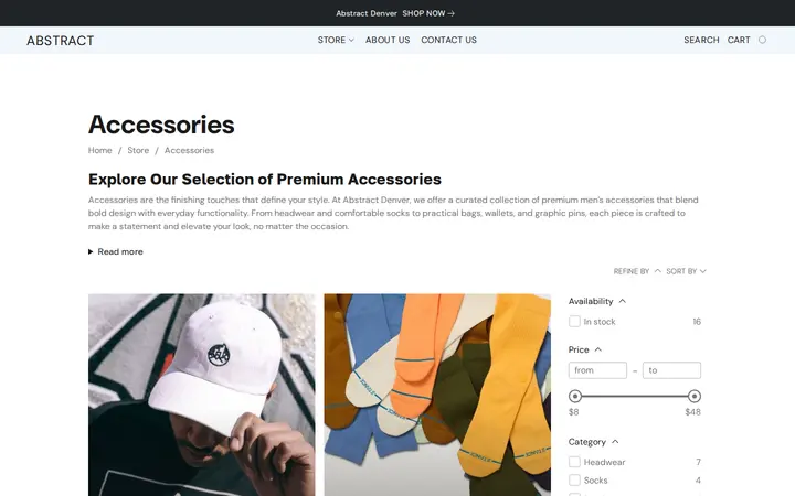 /products/Accessories-c169477203 — Abstract Denver