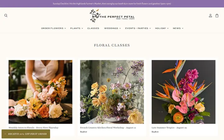 /collections/floral-classes-1 — The Perfect Petal | Denver Florist