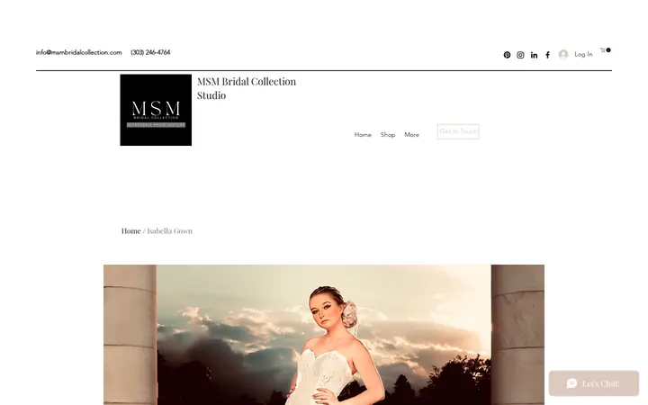 /product-page/isabella-strapless-gown — MSM Bridal Collection Studio