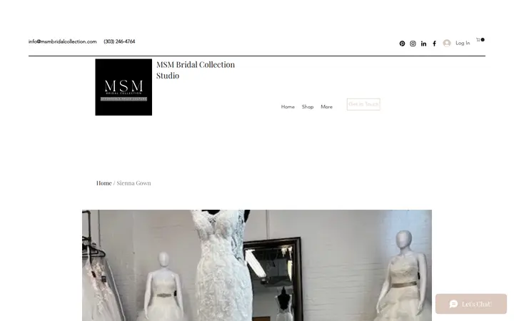/product-page/sienna — MSM Bridal Collection Studio
