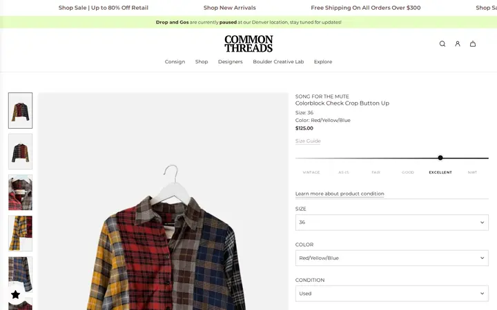 /collections/clothing-shop-all/products/colorblock-check-crop-button-up-ecae0 — Common Threads Denver