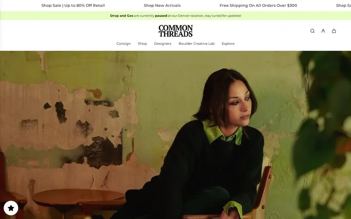 Website of Common Threads Denver