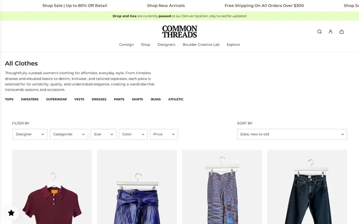 /collections/clothing-shop-all — Common Threads Denver