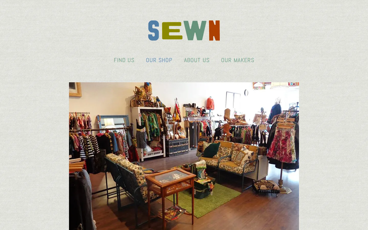Captured website of Sewn Denver