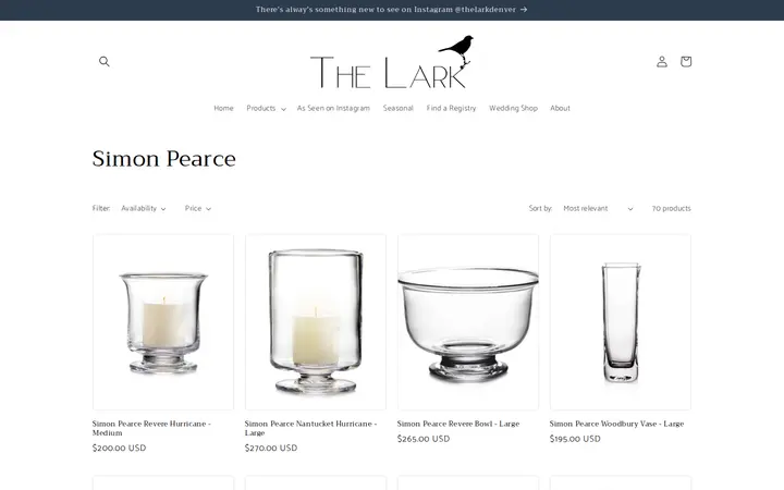 /collections/simon-pearce — The Lark