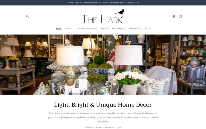 Website of The Lark