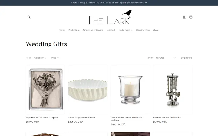 /collections/wedding — The Lark