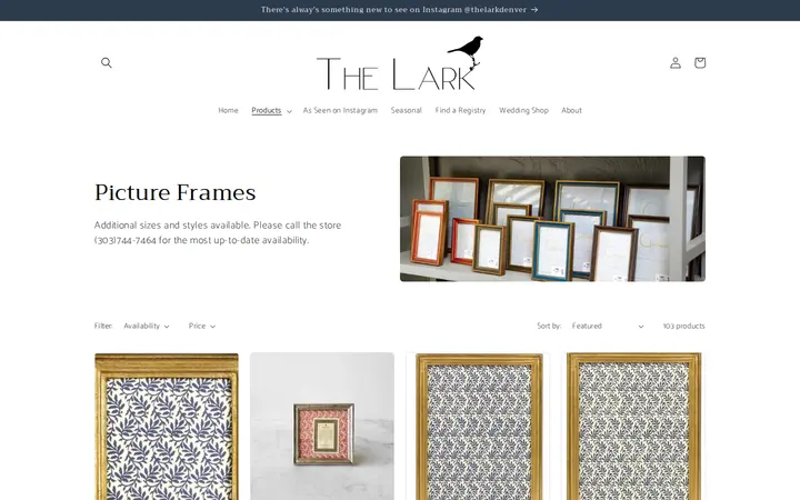 /collections/picture-frames — The Lark