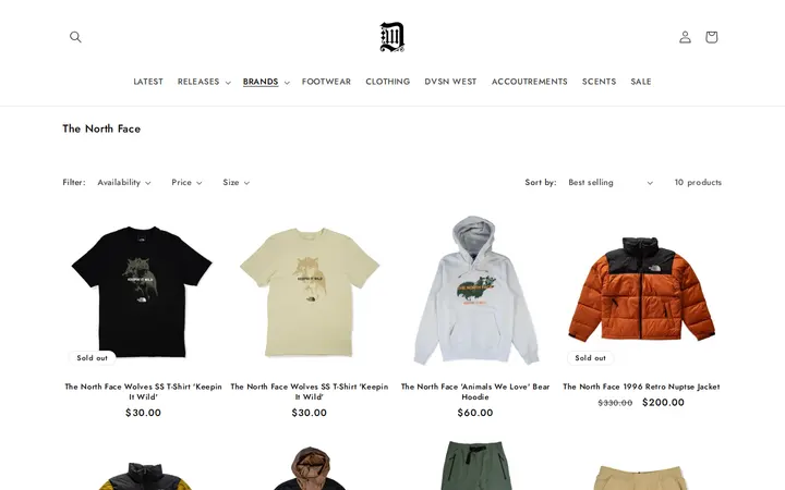 /collections/the-north-face — DVSN WEST