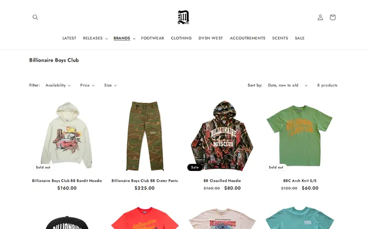 /collections/billionaire-boys-club — DVSN WEST