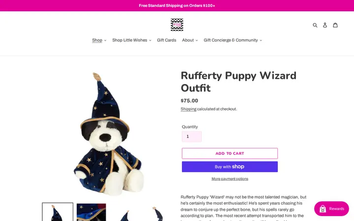 /collections/new-collection/products/rufferty-puppy-wizard-outfit-1 — Wish Gifts