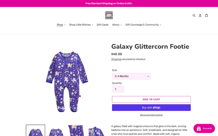 /collections/new-collection/products/galaxy-glittercorn-footie — Wish Gifts