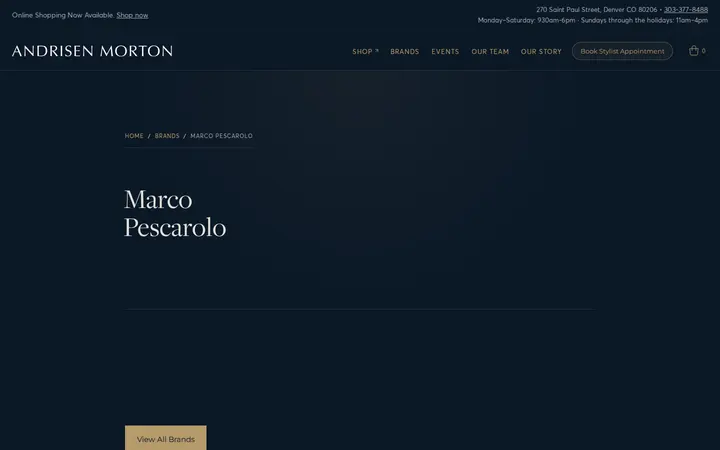 /brands/marco-pescarolo — Andrisen Morton