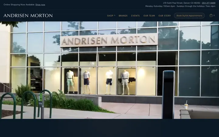 Website of Andrisen Morton