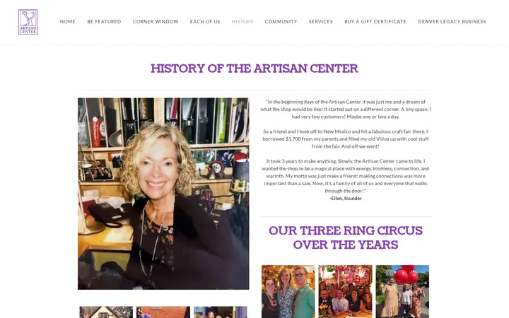 /history.html — Artisan Center