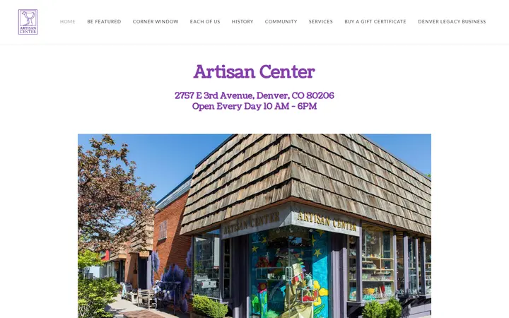 Website of Artisan Center