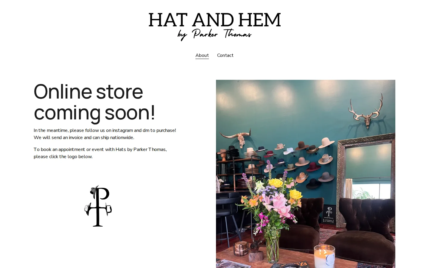 Captured website of Hat and Hem