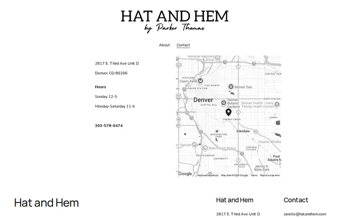 /contact — Hat and Hem