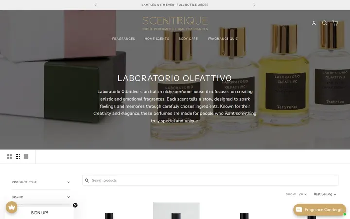 /collections/laboratorio-olfattivo — Scentrique - Niche Perfumes & Home Fragrances Denver