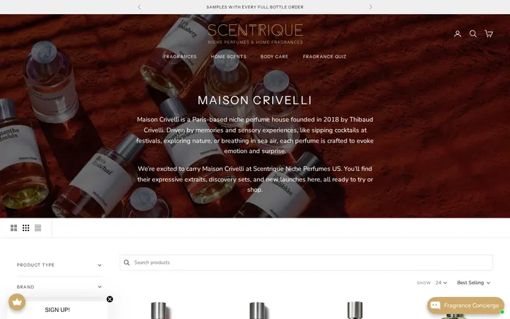 /collections/maison-crivelli — Scentrique - Niche Perfumes & Home Fragrances Denver