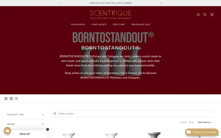 /collections/borntostandout — Scentrique - Niche Perfumes & Home Fragrances Denver