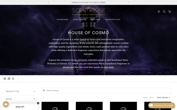 /collections/house-of-cosmo — Scentrique - Niche Perfumes & Home Fragrances Denver
