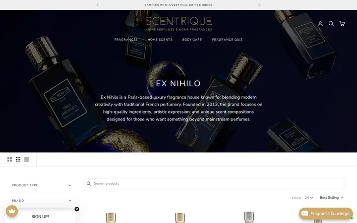 /collections/ex-nihilo — Scentrique - Niche Perfumes & Home Fragrances Denver