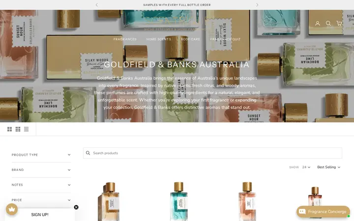 /collections/goldfield-banks-australia — Scentrique - Niche Perfumes & Home Fragrances Denver