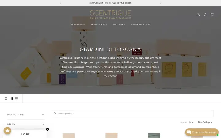 /collections/giardini-di-toscana — Scentrique - Niche Perfumes & Home Fragrances Denver