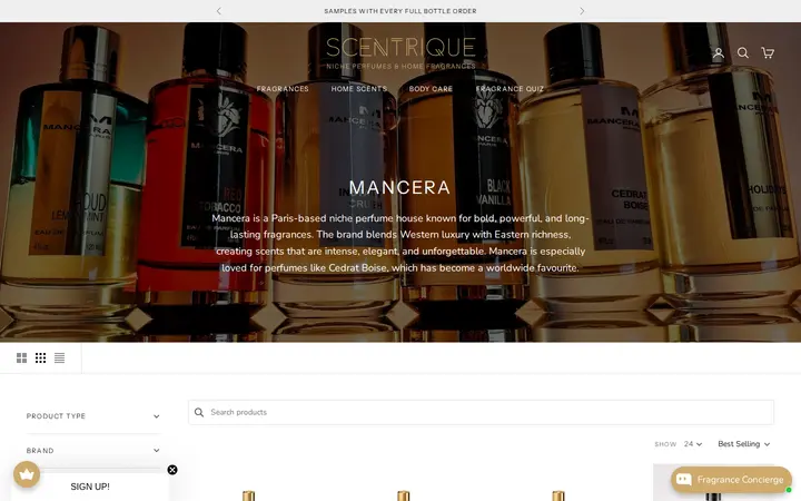 /collections/mancera — Scentrique - Niche Perfumes & Home Fragrances Denver
