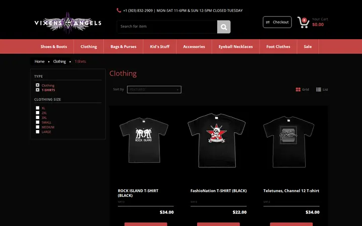 /collections/clothing/t-shirts — FashioNation