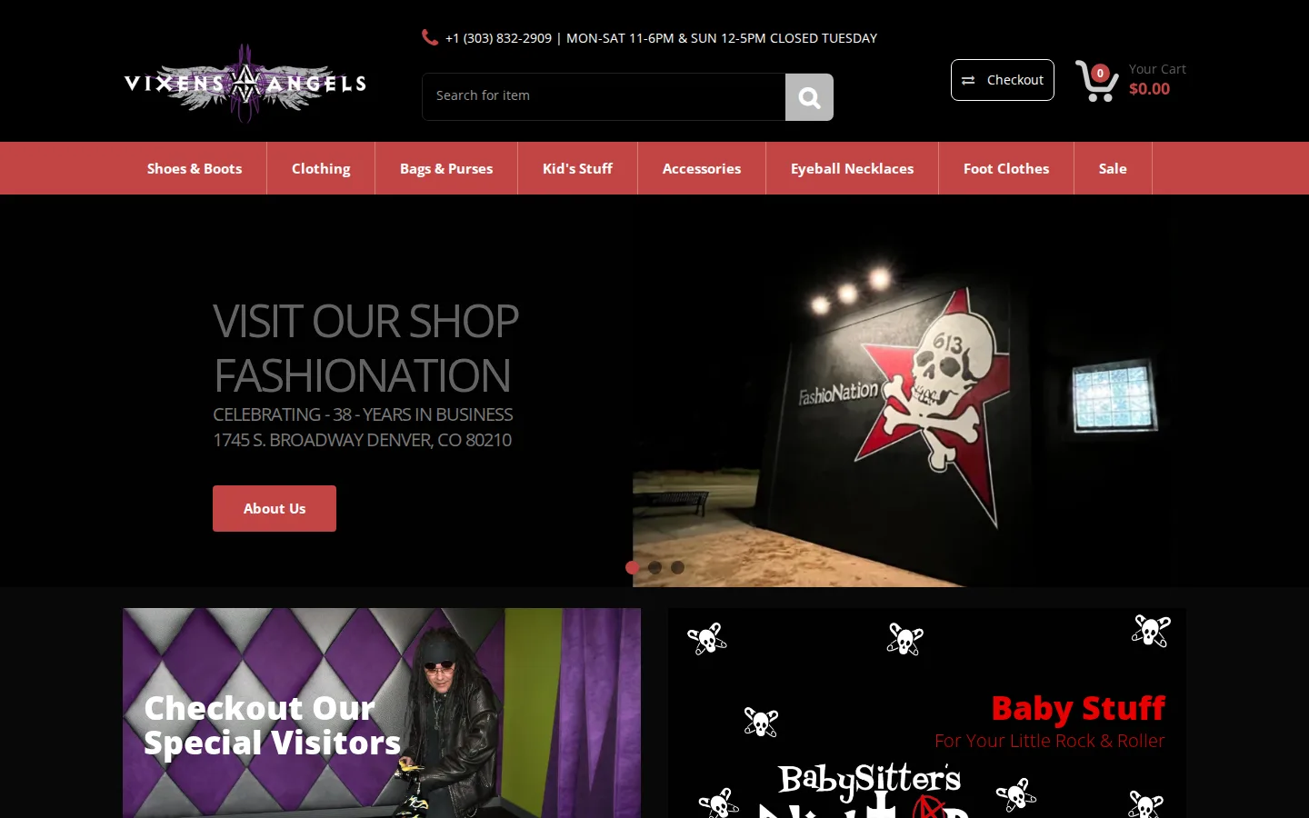 Captured website of FashioNation