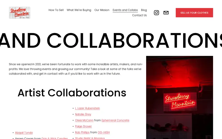 /events-and-collabs — Strawberry Mountain