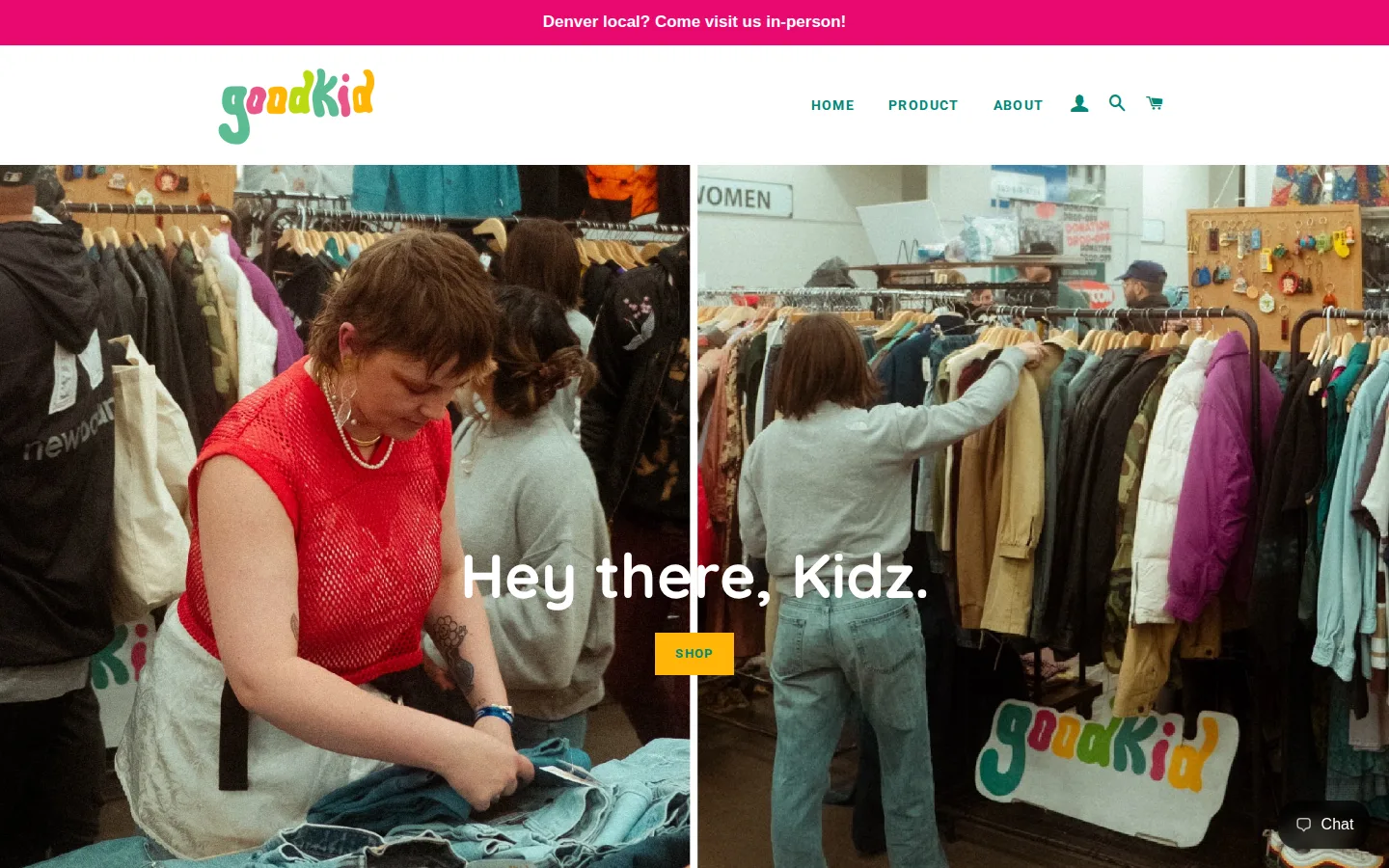 Captured website of GoodKid