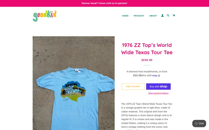 /products/1976-zz-top-s-world-wide-texas-tour-tee — GoodKid