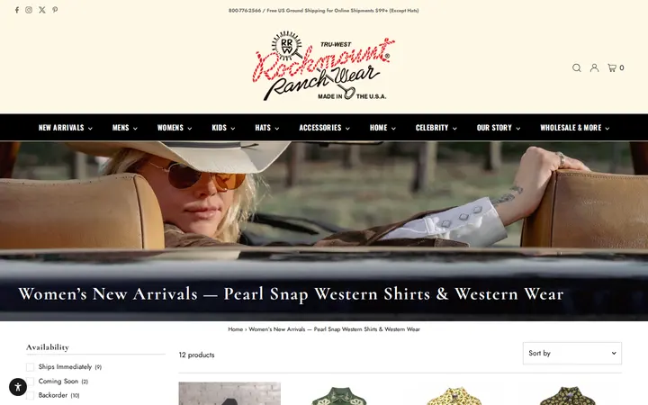 /collections/womens-new-arrivals — Rockmount Ranch Wear Mfg Co
