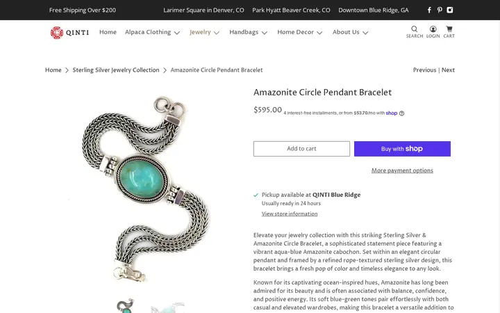 /collections/sterling-silver-jewelry-collection/products/sterling-silver-freshwater-baroque-pearl-flower-bracelet-copy — QINTI - The Peruvian Shop