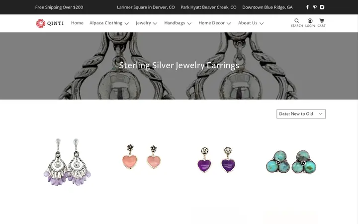 /collections/sterling-silver-jewelry-earrings — QINTI - The Peruvian Shop