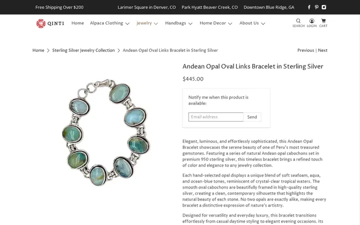 /collections/sterling-silver-jewelry-collection/products/peruvian-blue-opal-oval-links-bracelet-in-sterling-silver-copy — QINTI - The Peruvian Shop