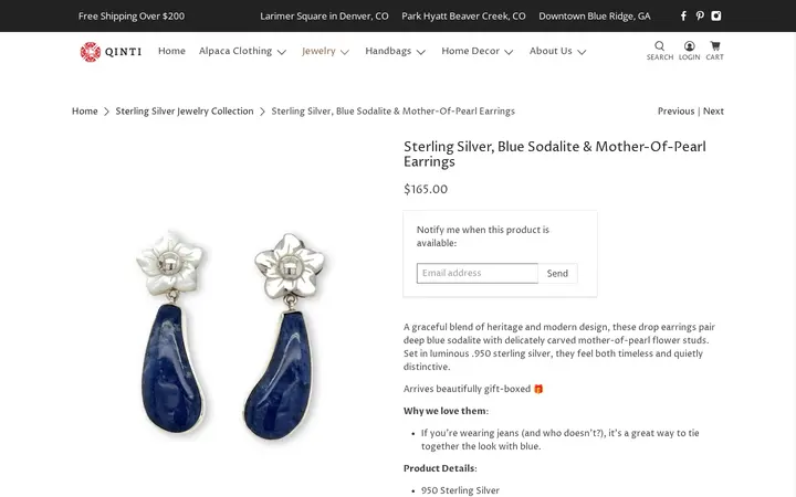 /collections/sterling-silver-jewelry-collection/products/blue-sodalite-stud-earrings-copy — QINTI - The Peruvian Shop