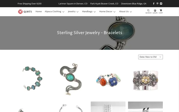 /collections/sterling-silver-jewelry-bracelets — QINTI - The Peruvian Shop