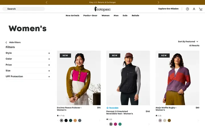 /collections/womens — Cotopaxi Larimer Square