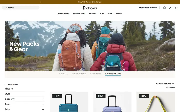 /collections/new-packs-gear — Cotopaxi Larimer Square