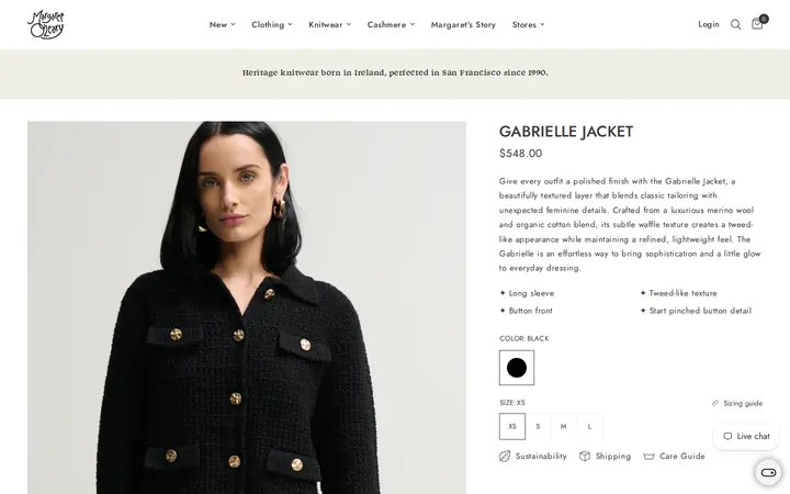 /collections/new-arrivals/products/gabrielle-jacket — Margaret O'Leary