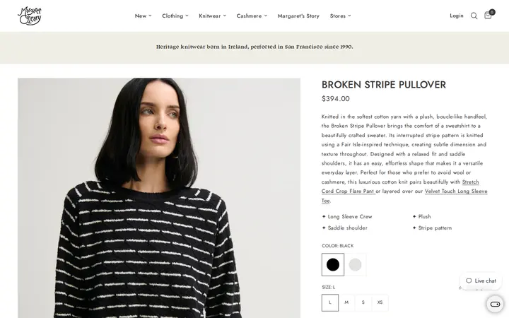 /collections/new-arrivals/products/broken-stripe-pullover — Margaret O'Leary