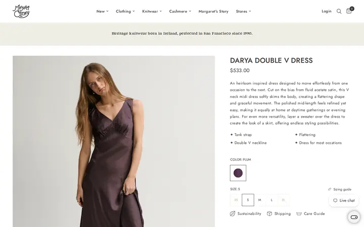 /collections/new-arrivals/products/darya-double-v-dress-2 — Margaret O'Leary