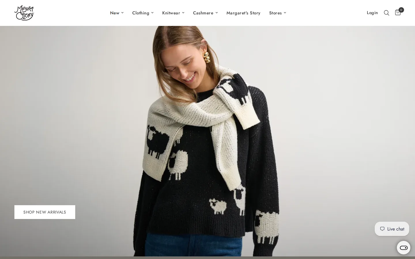 Captured website of Margaret O'Leary