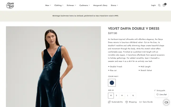 /collections/new-arrivals/products/velvet-darya-double-v-dress — Margaret O'Leary