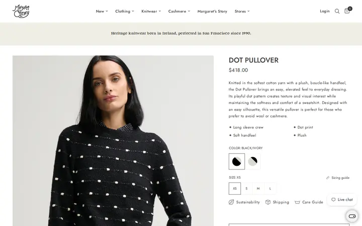 /collections/new-arrivals/products/dot-pullover — Margaret O'Leary
