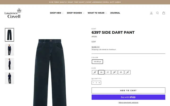 /collections/shop-womens-shop-by-designer-6398/products/639-side-dart-pant-f — Lawrence Covell
